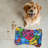 Stained Leaf Design - 1 Piece Bone Shape Feeding Mat-101343496