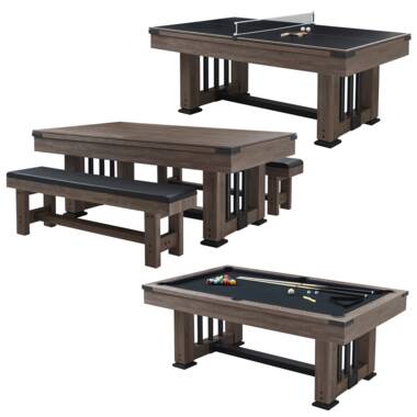 Table transformable - billard snooker - hauteur ajustable - 207*114*79 cm  VENTE-UNIQUE 135806 Pas Cher 