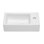 Lavabo de salle de bain mural rectangulaire en céramique avec trou pour robinet L 18 po x l 10 po