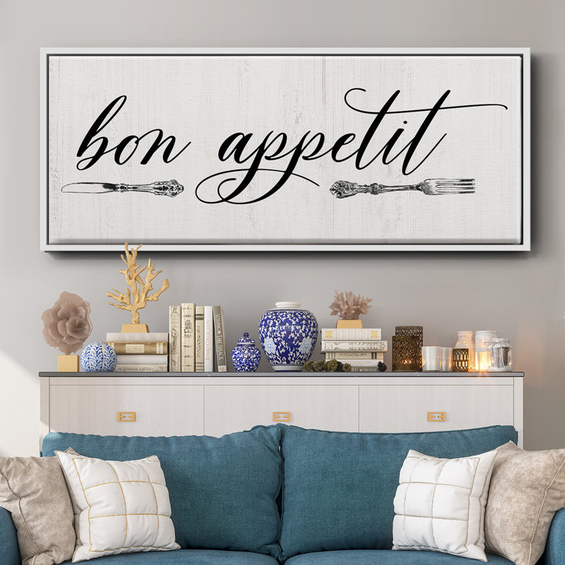 Bon Appetit- Framed Canvas