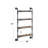 Brantley Oak & Sandy Black Finish Wall Rack With 4 Spacious Shelves, Perfect For Organizing And Displaying Decor
