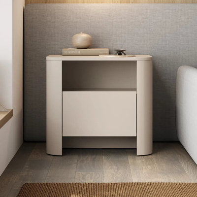 Suleiman 58cm W Manufactured Wood Bedside Table