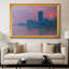Les maisons du Parlement, coucher de soleil, 1903 - Claude Monet - Toile encadrée sur mesure-92645283-92645284-92645290