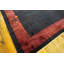 Minimalist Solid Blue Color Open Field Antique Chinese Art Deco Room Size Rug