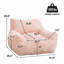 Fauteuil à billes en velours côtelé Compression-1697409109