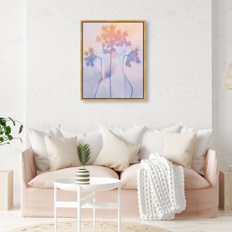 Lavender Shadows Print by Oliver Gal, 21"H x 25"W, Gold Floater Frame