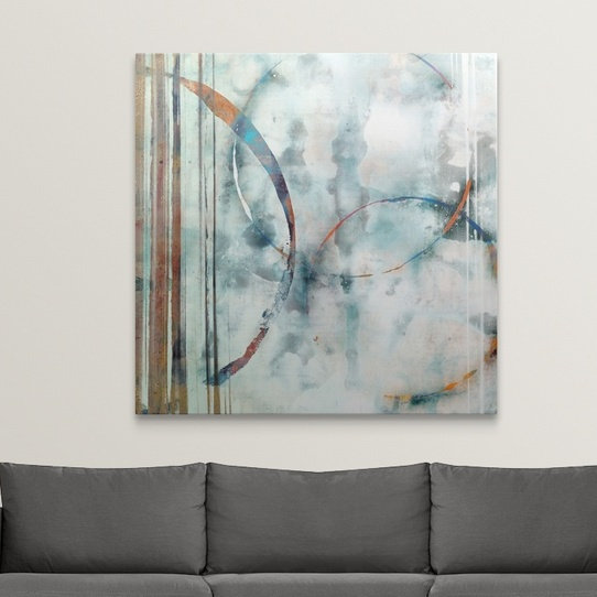 «Gotebo Seafoam II» par Edward Selkirk, reproduction d'art, H 35 po x l 35 po x P 1,5 po, Toile