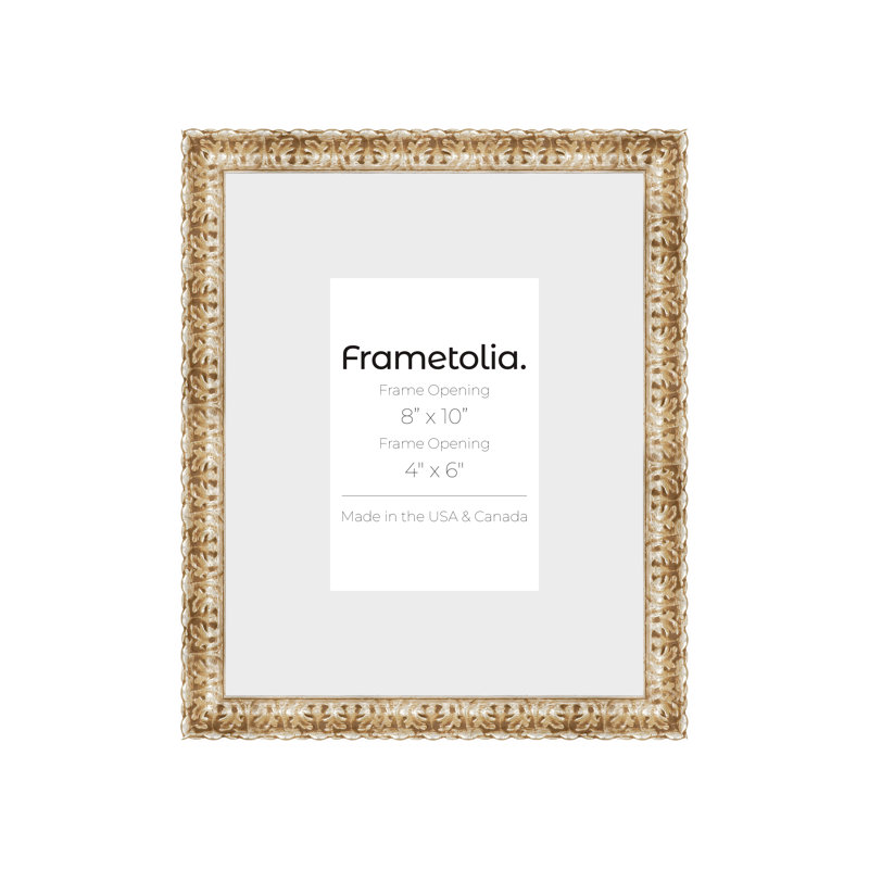 Cadre mural Frametolia Golden Age - largeur 1-1 / 2 po - large tapis, Doré, 18 po x 24 po