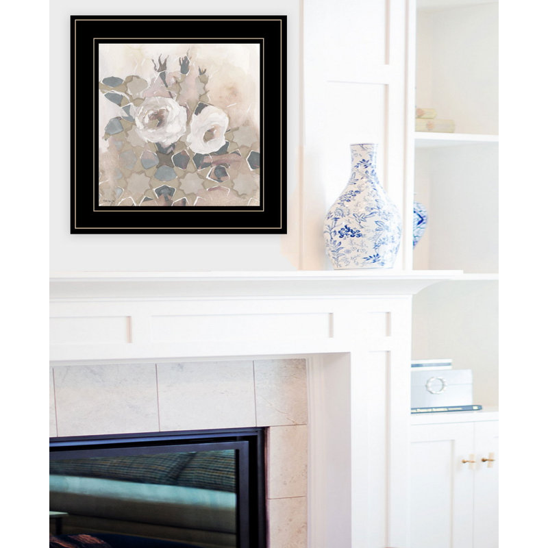 «Transitional Blooms I», art mural encadré pour le salon et la maison par Stellar Design Studio