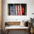 Borges American Flag On Window-107982392