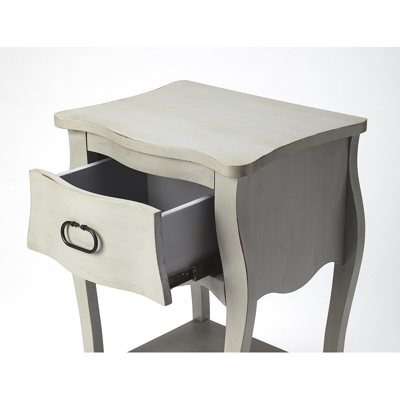Rochelle 1 Drawer Nightstand, Gray