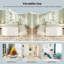 Structure de lit double avec lit gigogne simple et 3 tiroirs de rangement avec pied de lit