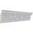 SAMPLE - Endurathane Versailles Crown Moulding, 4 1/2"H x 2 3/8"P x 5 1/8"F x 12"L, Factory Primed