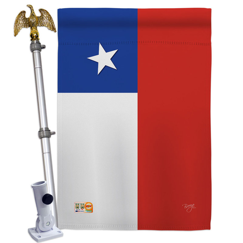 Ensemble de drapeaux en polyester 2 côtés 40 x 28 po