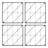 Quilt Block-Diagonals Wall Trellis Panels (4 panels)