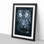 Tiger Portrait in Abstract - Picture Frame Painting Print-55611084-55611076