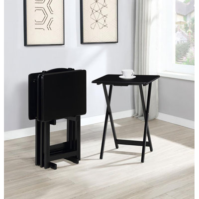 Epha 4-piece Tv Tray Table Set With Stand