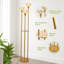 62 " Brushed Tray Table Floor Lamp