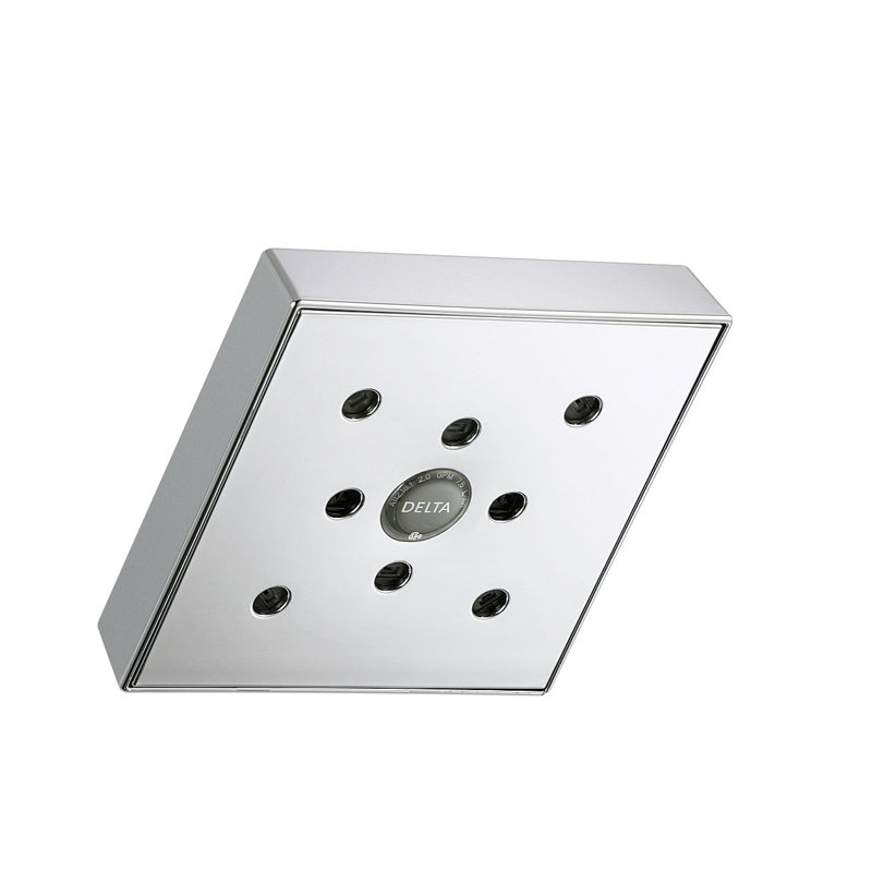Universal Showering Components Dryden 1.75 GPM Full Low Flow Shower Head with H2okinetic Technology, Chrome