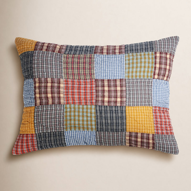Taie décorative 100% coton Rosemount Patchwork - Très grand, Très grand lit