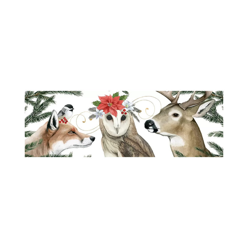 Timberland Christmas Collection D by Grace Popp - Wrapped Canvas Panoramic Print, 30.48 cm H x 91.44 cm W x 1.91 cm D