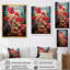 Jardin botanique floral rouge enchanté - Botanicals Wall Art-575372867-541985518