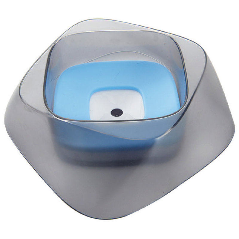 Bol d'eau potable anti-flaques pour animaux de compagnie «Hydritate» Pet Life, Bleu