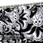 Rideau de douche psychédélique rayé noir et blanc avec 12 crochets-967096521