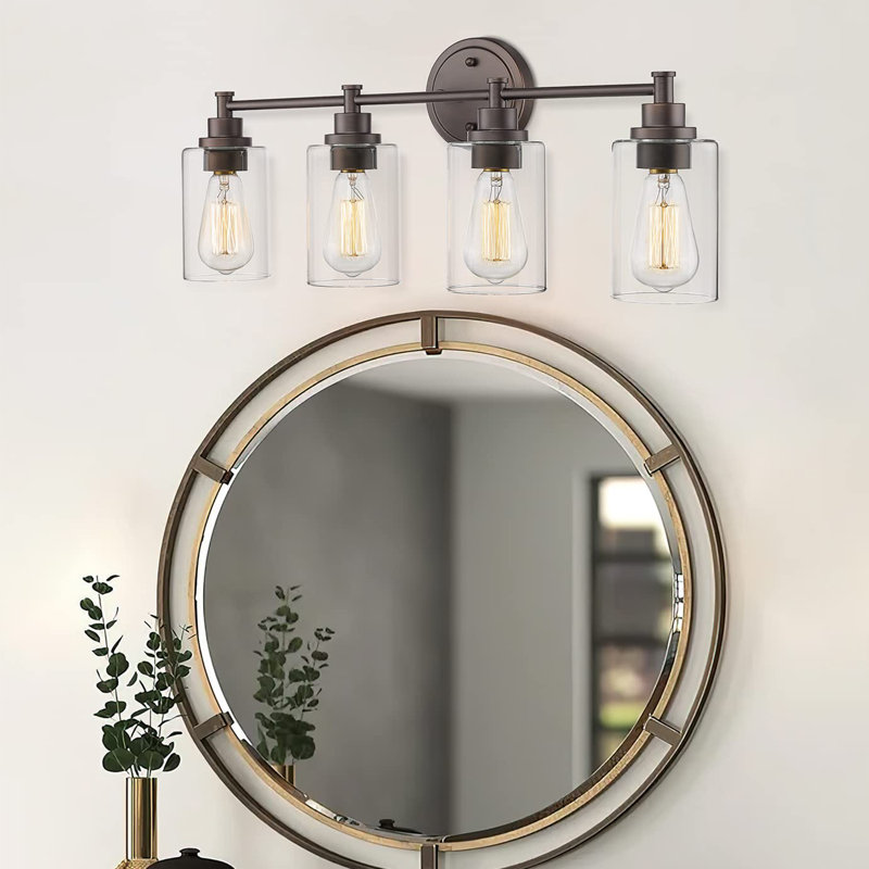 Éclairage pour meuble-lavabo Somona, Bronze huilé, 4
