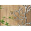 Ensemble de 2 sculptures murales en métal avec accents d'oiseaux 17 x 5,5 x 22 po