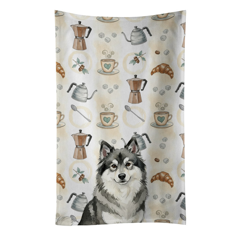 Serviette de cuisine Coffee Bar, Keeshond