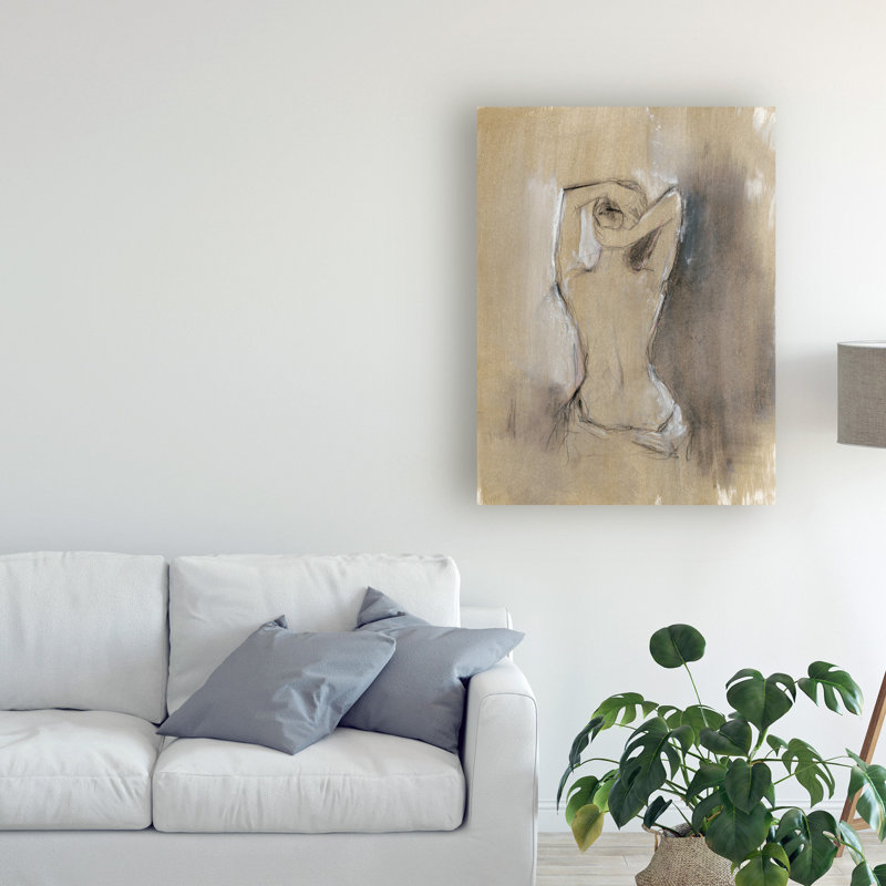 « Contemporary figure I » par Ethan Harper-reproduction d’art sur toile tendue, H 32 po x l 24 po x P 2 po