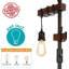 Lampe sur pied (bois naturel + caramel)