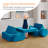 Kids Couch 13PCS with 2 Ottomans, Toddler Sofa Kids Fold Out Kids Couch for Playroom Bedroom-92615947-109575990