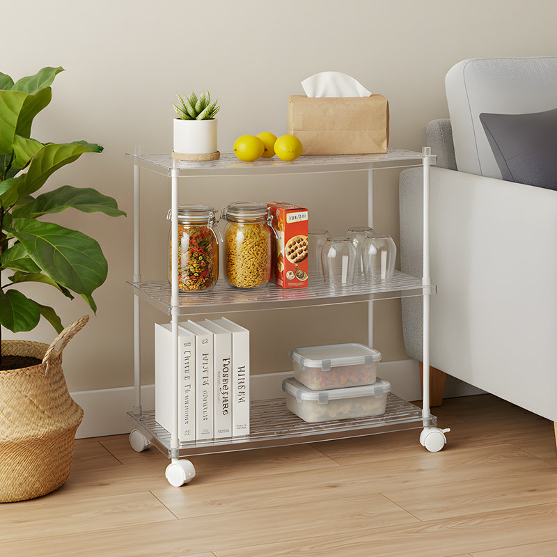 Multi-tier Storage Rack With Castors
