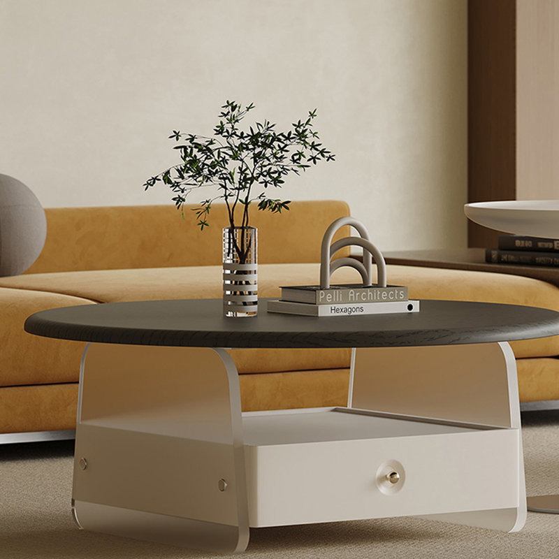 Acrylic Coffee Table with Piano Lacquer