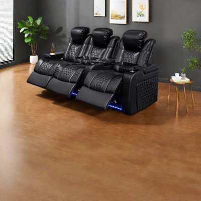 Luxury Power Recliners, Nappa Leather, Modern Home Entertainment