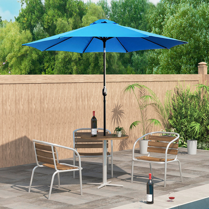 Kinsman 106'' Tilt Market Umbrella, Aqua