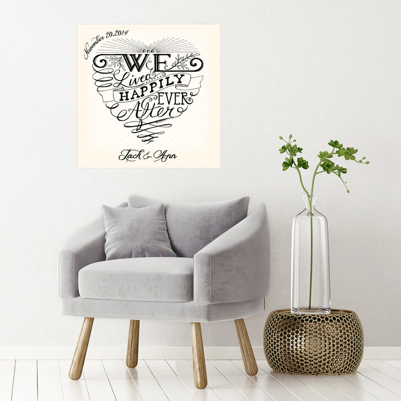 Décalcomanie murale personnalisée heureux, H 30 po x l 30 po, Oui
