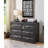 Cargo Gunmetal Finish Dresser