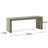 Acacia Wood Dining Bench, Light Gray Oak