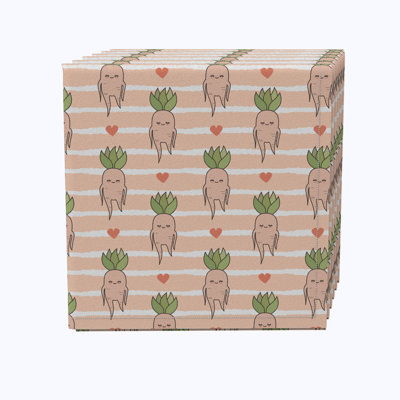 Cotton Twill No Pattern Square Napkin