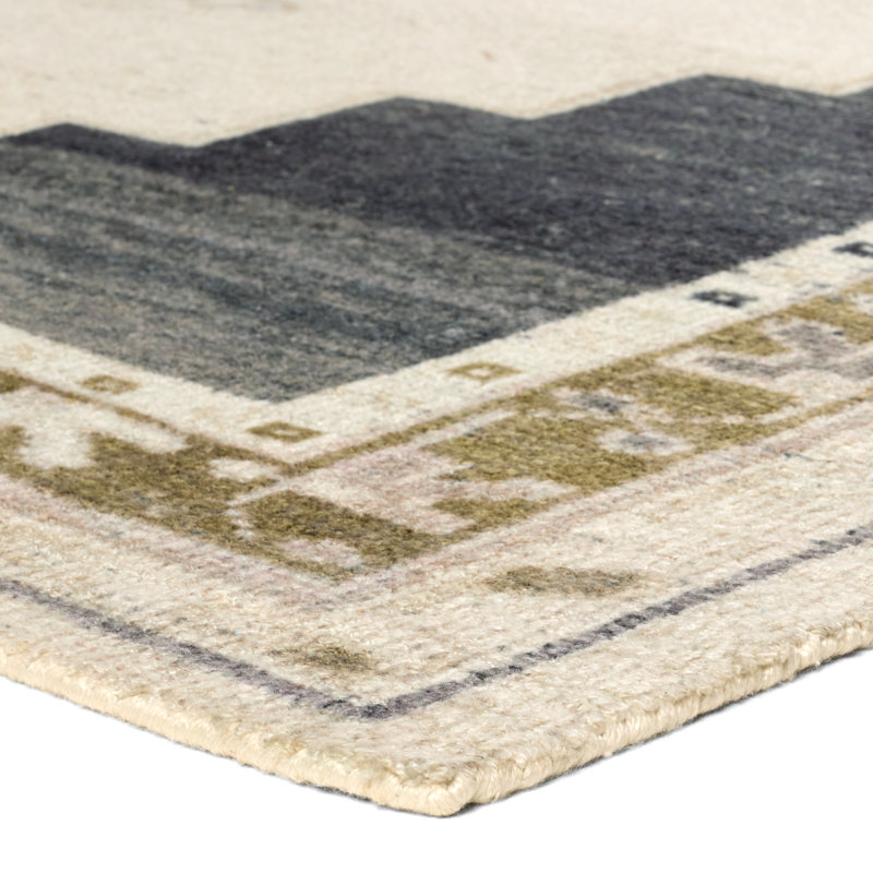 Tapis crème et gris Stellar CSN01, Rectangle 8 pi 6 po x 11 pi 6 po