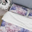 Ensemble de housse de couette à motif floral exquis mauve à motif floral II-1311493705