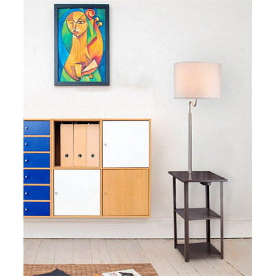 Lampe sur pied en métal Dacotah