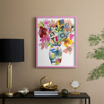 Linear Bouquet I, reproduction encadrée - bois massif