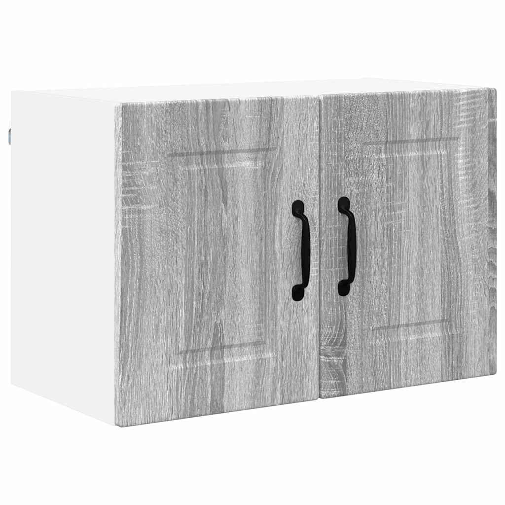 Vidaxl Grey Sonoma Wall Cabinet Porto 60 X 31 X 40 Cm Engineered Wood - Image 2