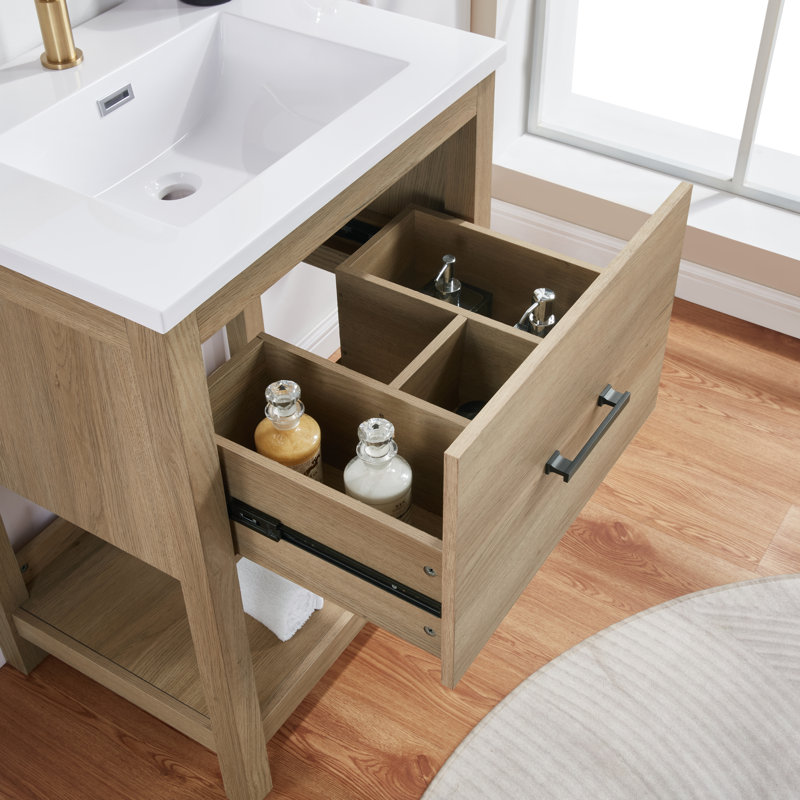 Calais 25" Single vanity with one drawer