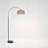 Modern LED Floor Lamp with Dimmable Bulb with 3 Color Temperatures, Dimmable, Height Adjustable, Marble Base, Rattan Shade, Smart Lighting,Brown+Black