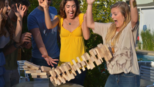 Large Jenga® GIANT™ GenuineHardwood Game